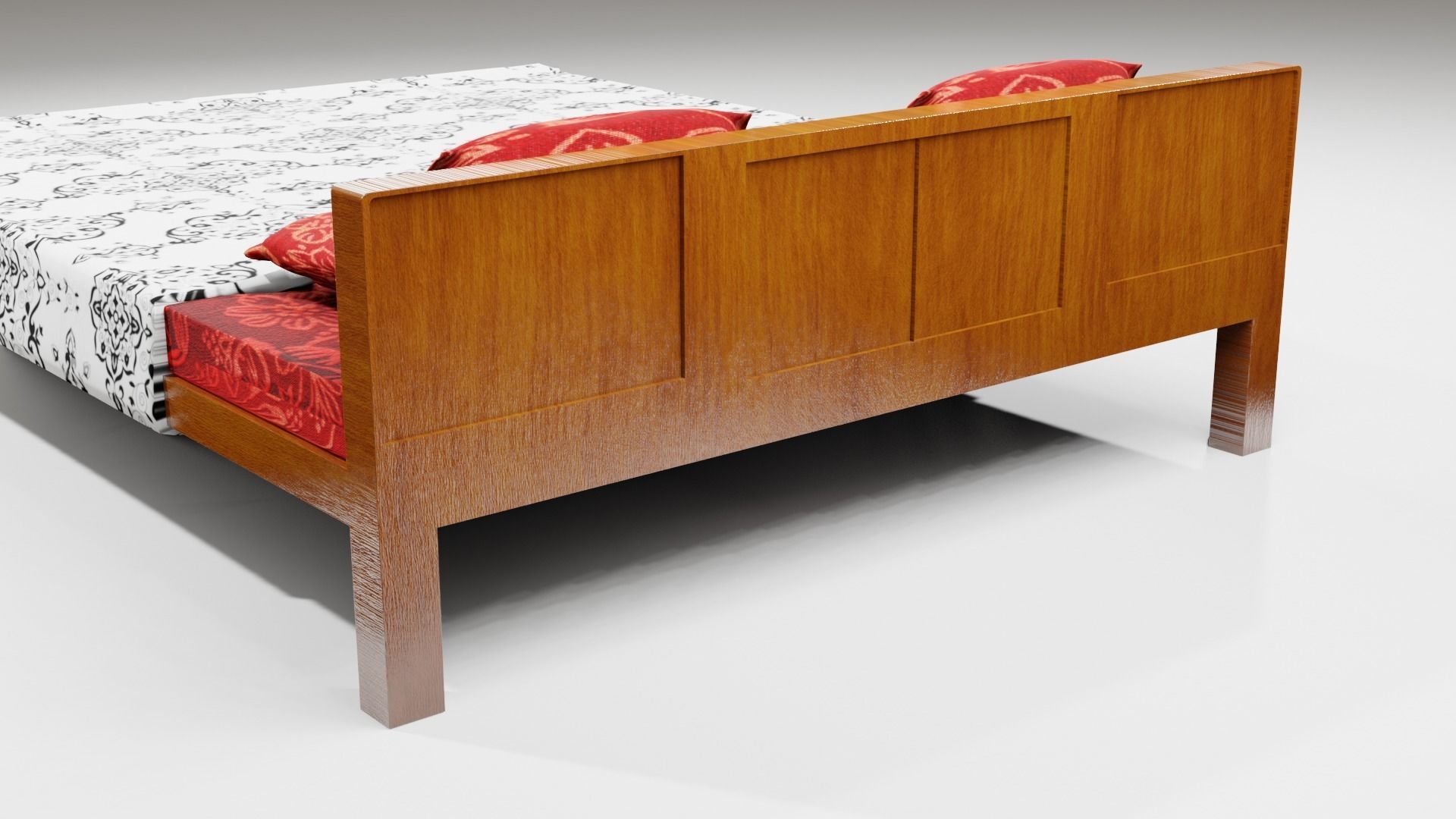 Cot and Bed  3D model_7