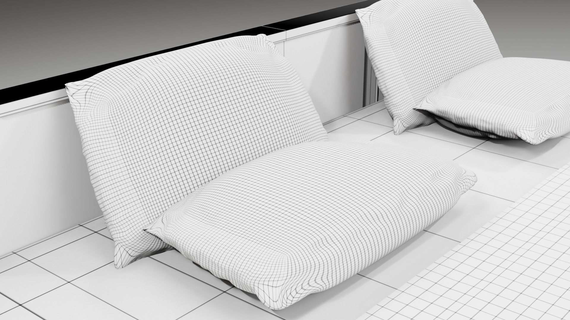 Cot and Bed  3D model_22