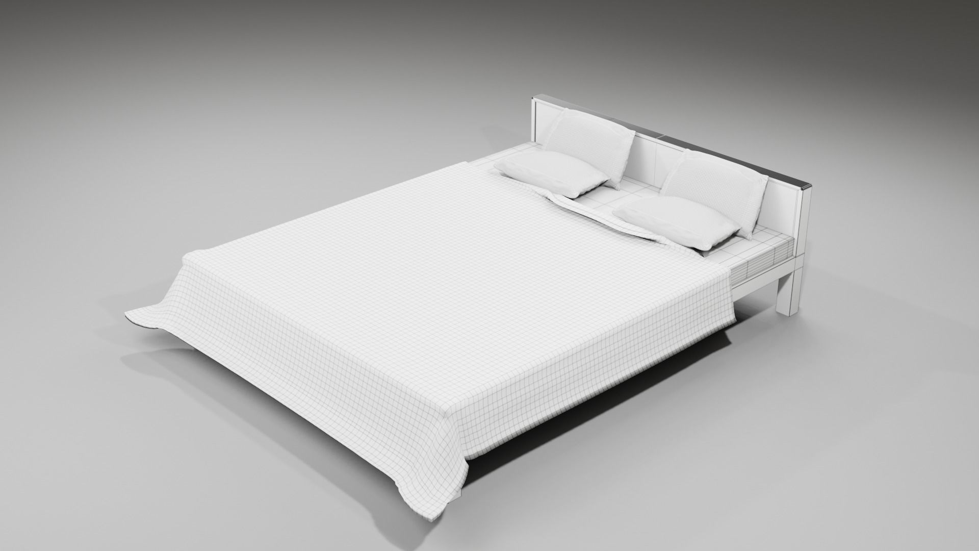 Cot and Bed  3D model_12