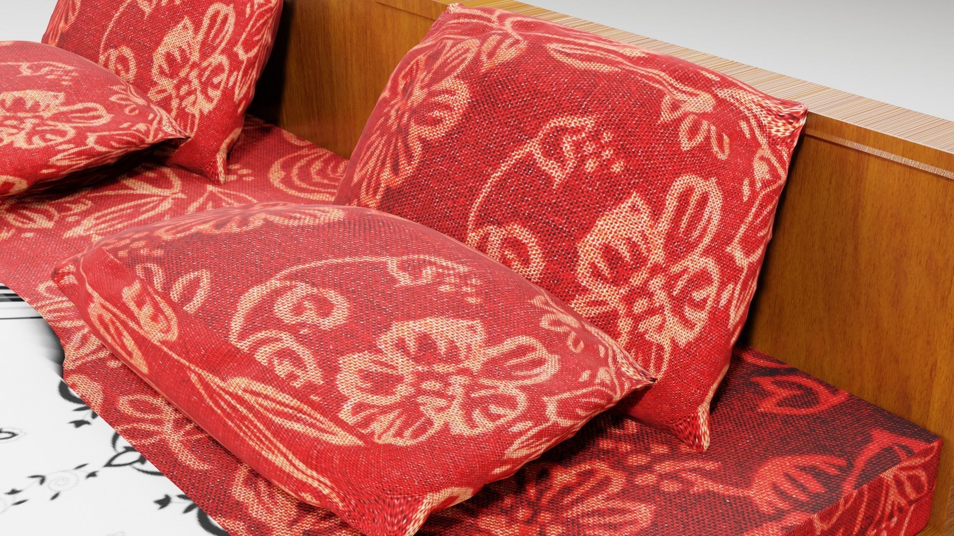 Cot and Bed  3D model_11