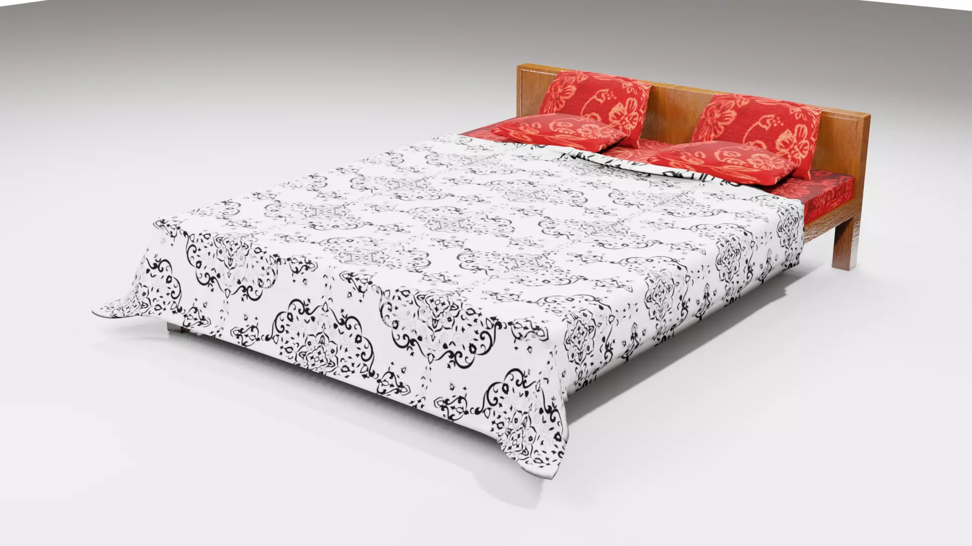 Cot and Bed  3D model_0