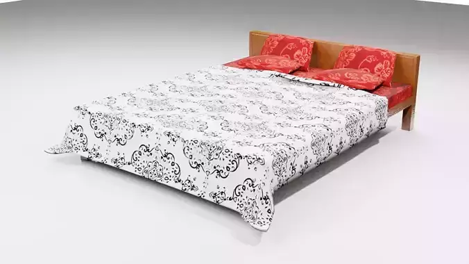 Cot and Bed  3D model
