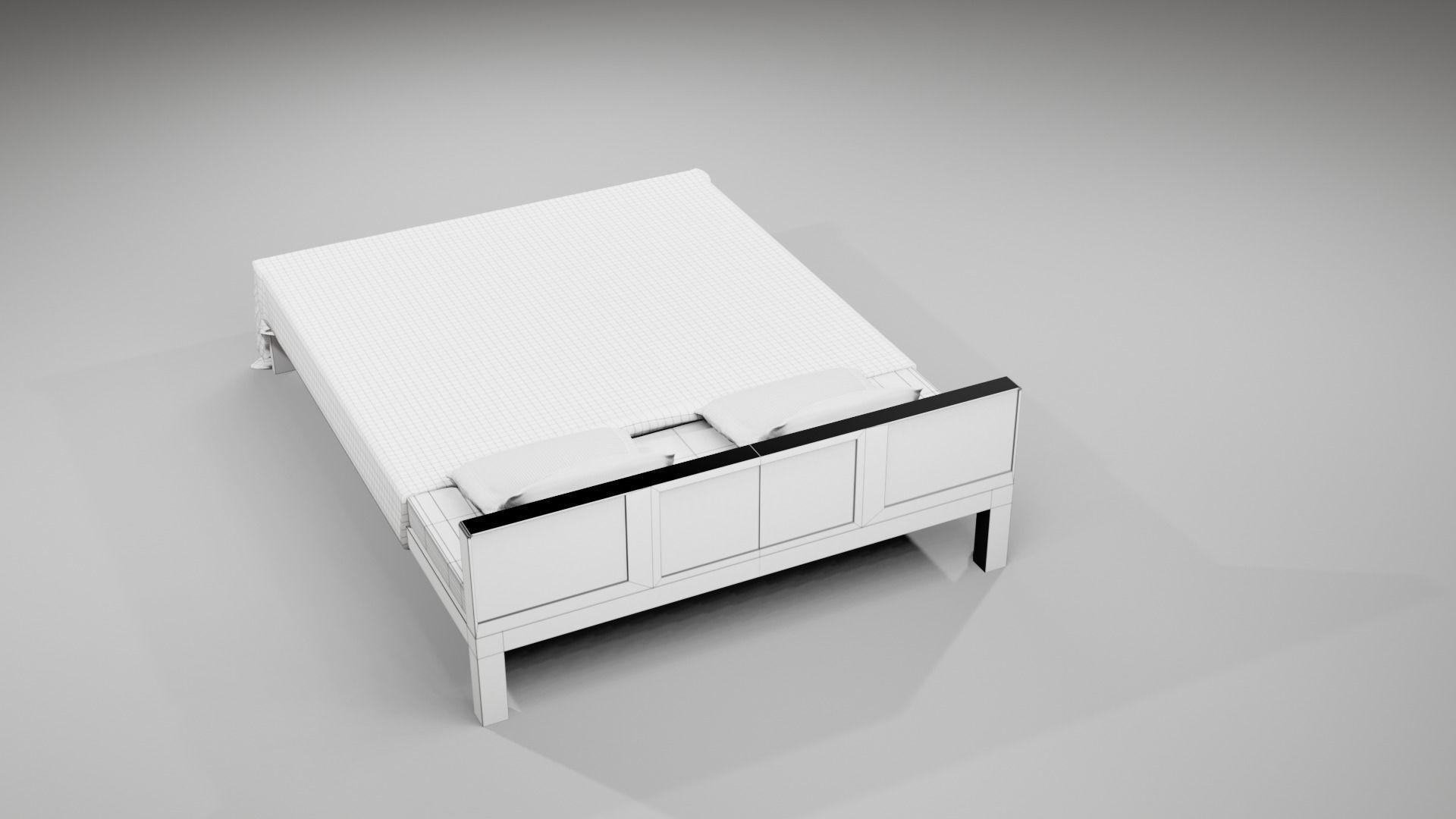Cot and Bed  3D model_16