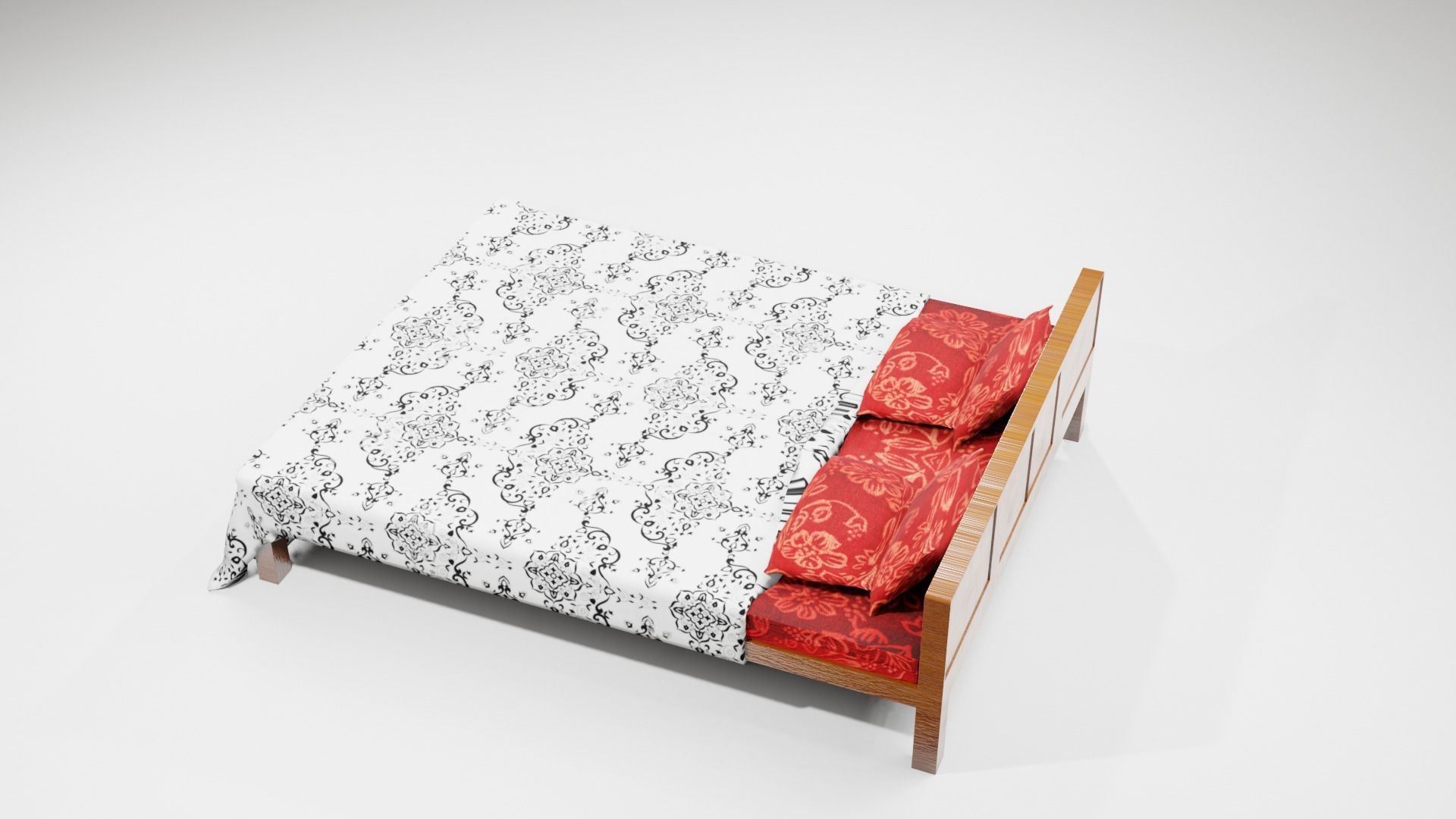 Cot and Bed  3D model_1