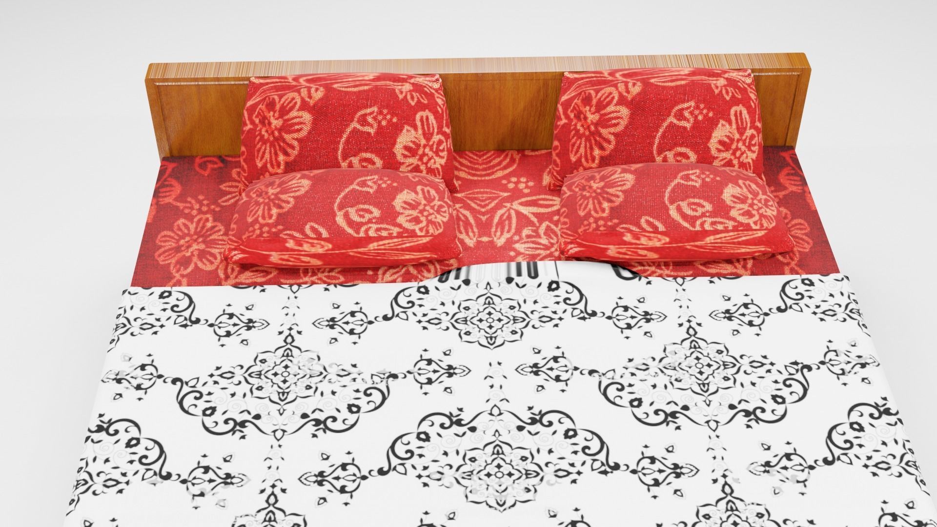 Cot and Bed  3D model_6