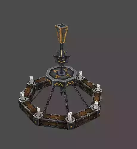 est scenarios - Prison the wall-01- chandelier 01