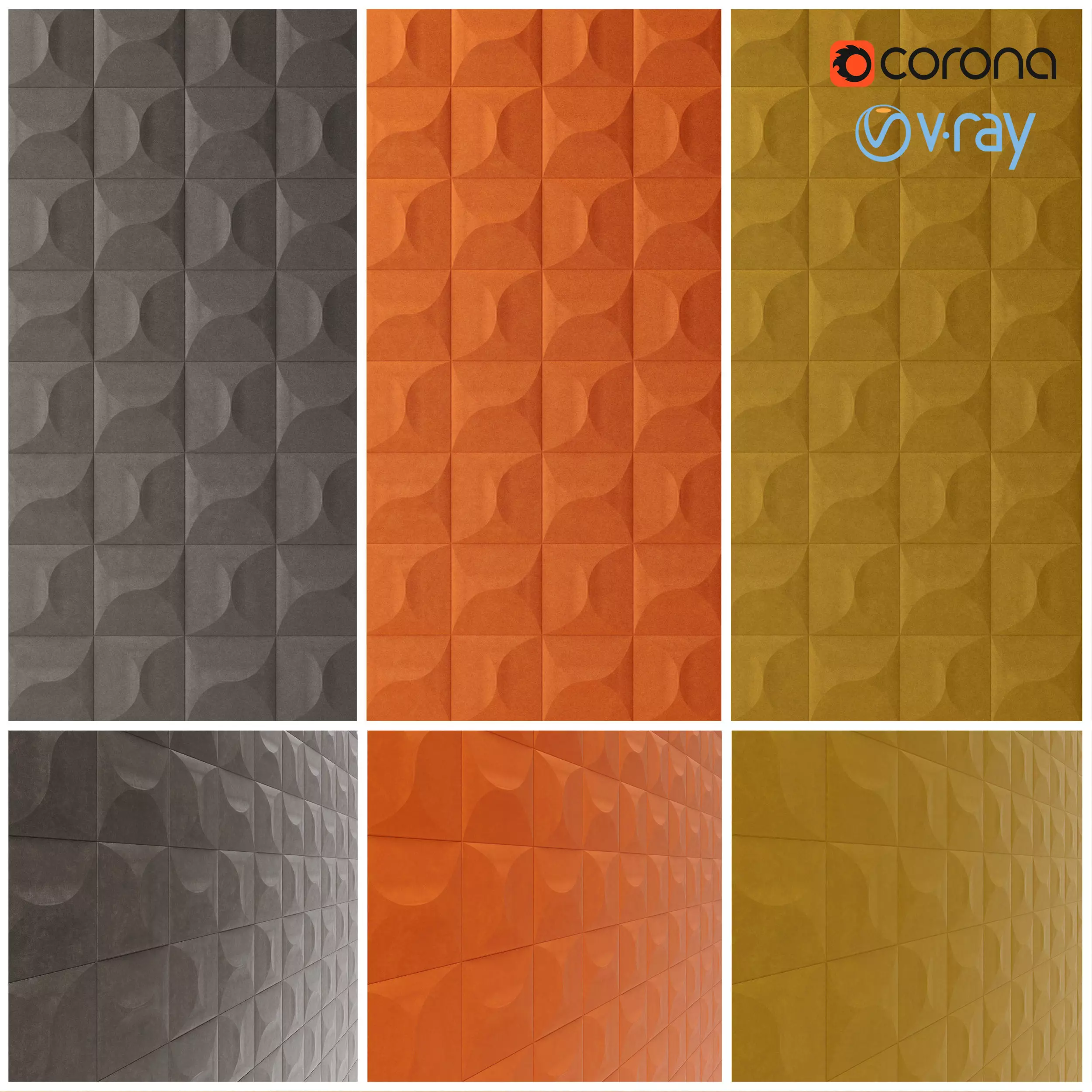 Wallcovering Arte Carrelage 3D model