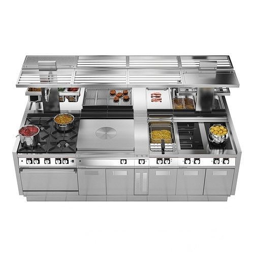Modular Kitchen Angelo Po ICON9000 3D model