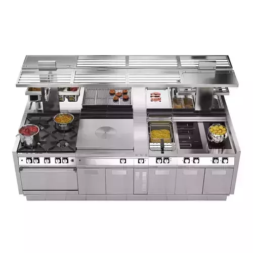 Modular Kitchen Angelo Po ICON9000 3D model