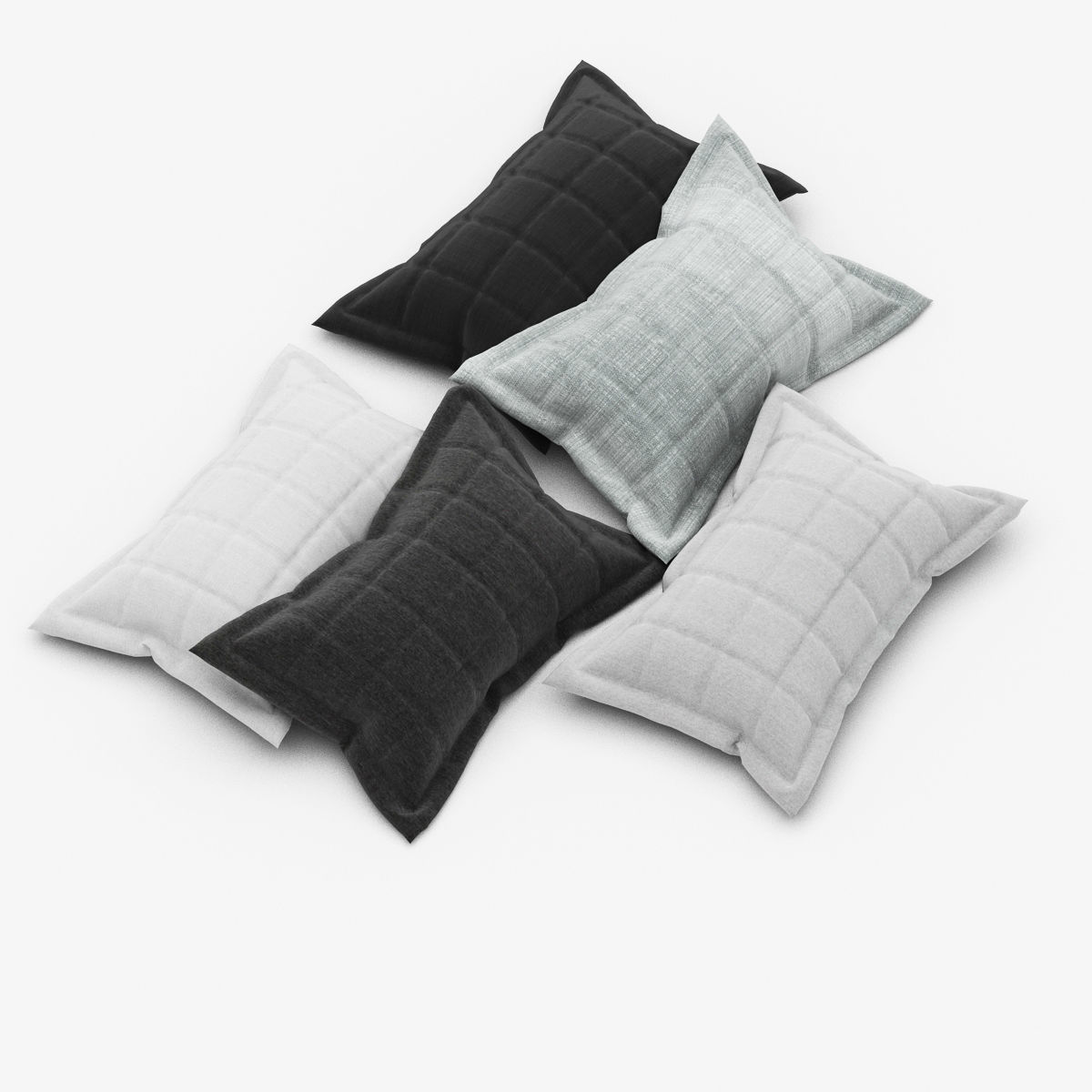 Pillows collection 40 3D model_5