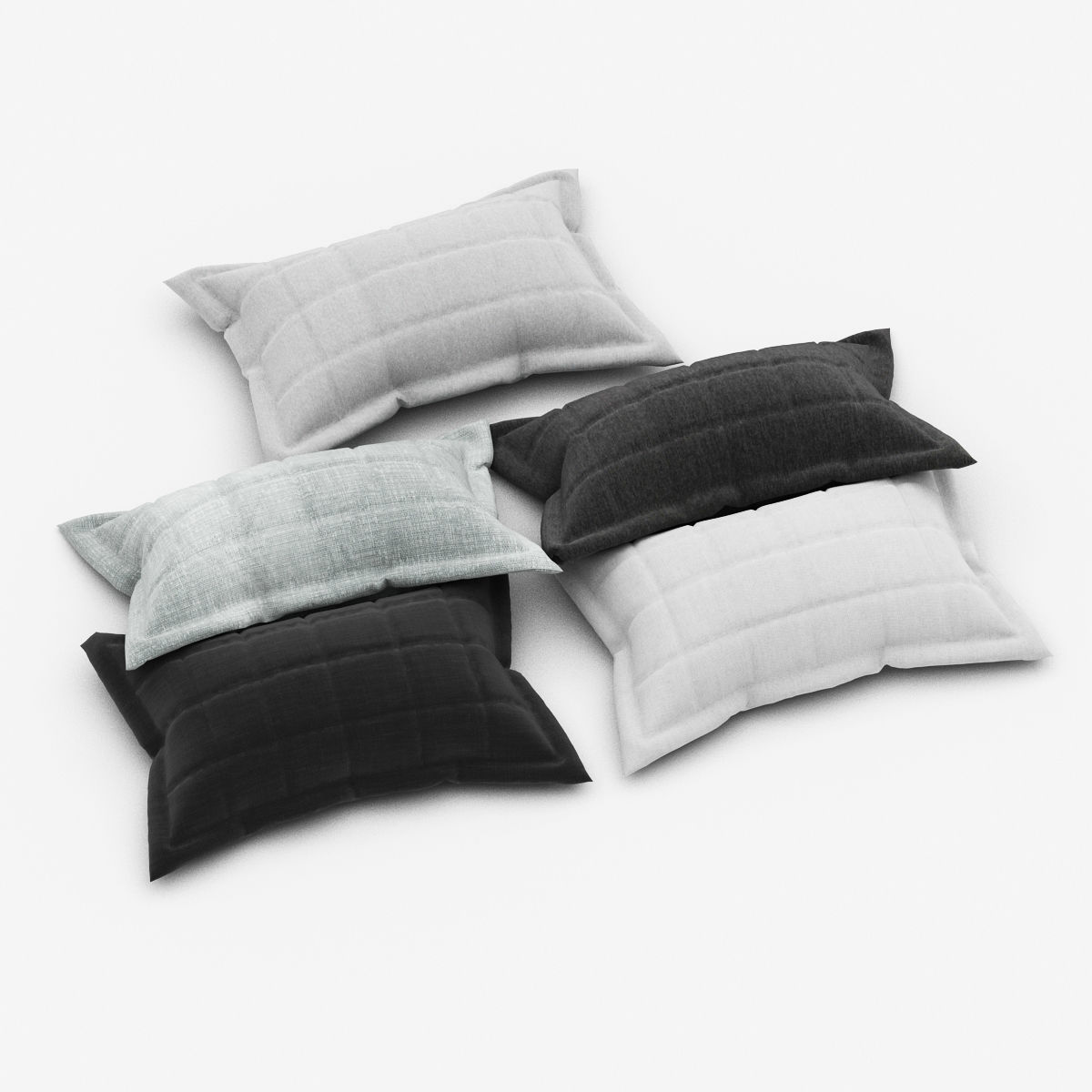 Pillows collection 40 3D model_4
