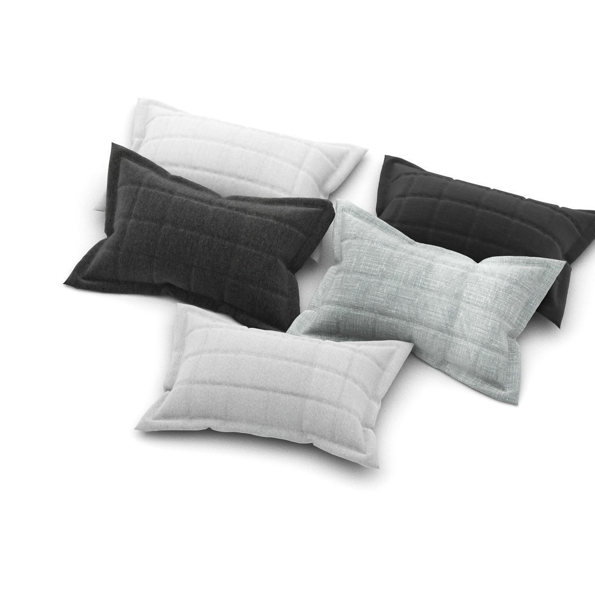Pillows collection 40 3D model_2