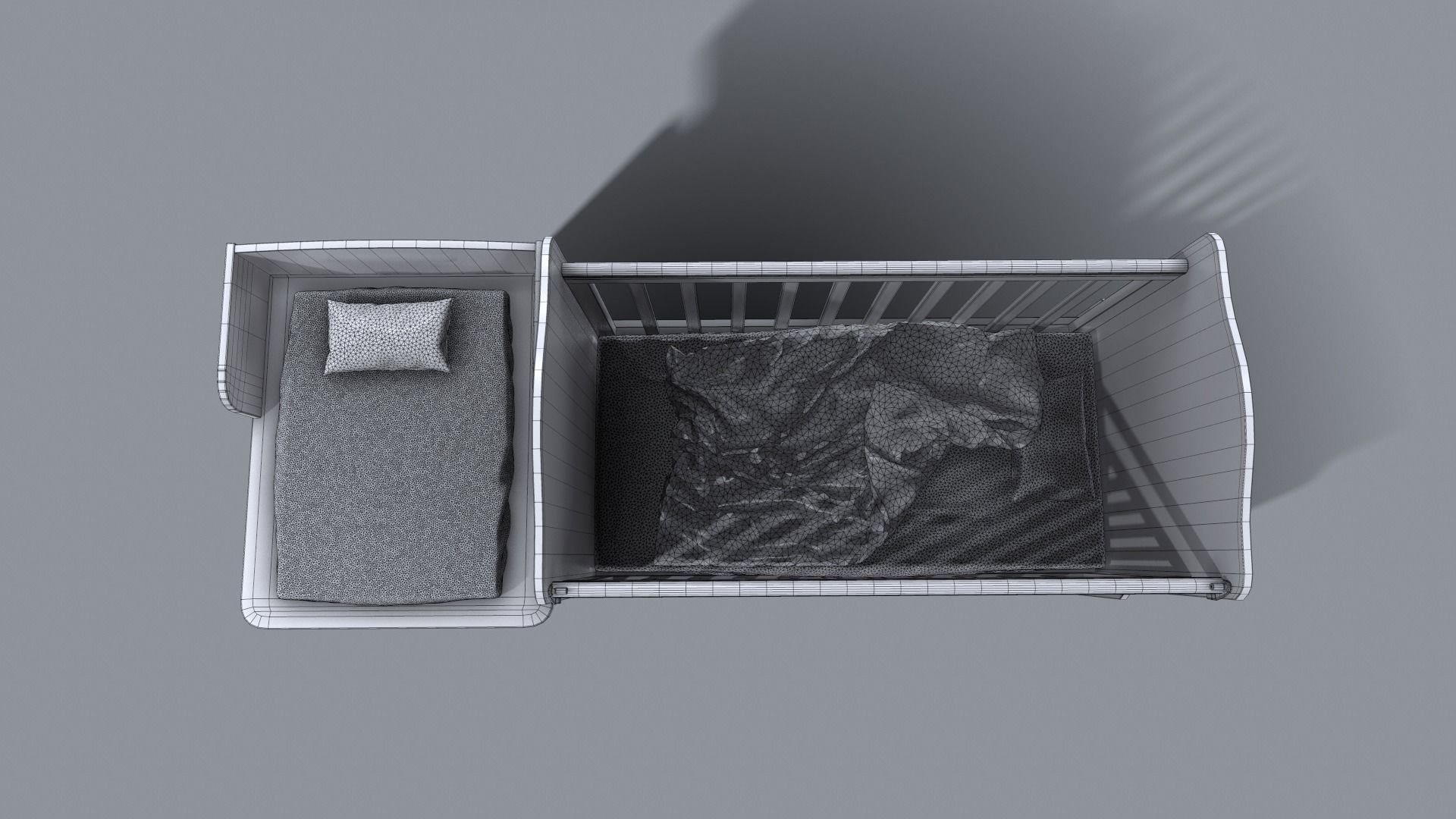 Baby Bed 3D model_28