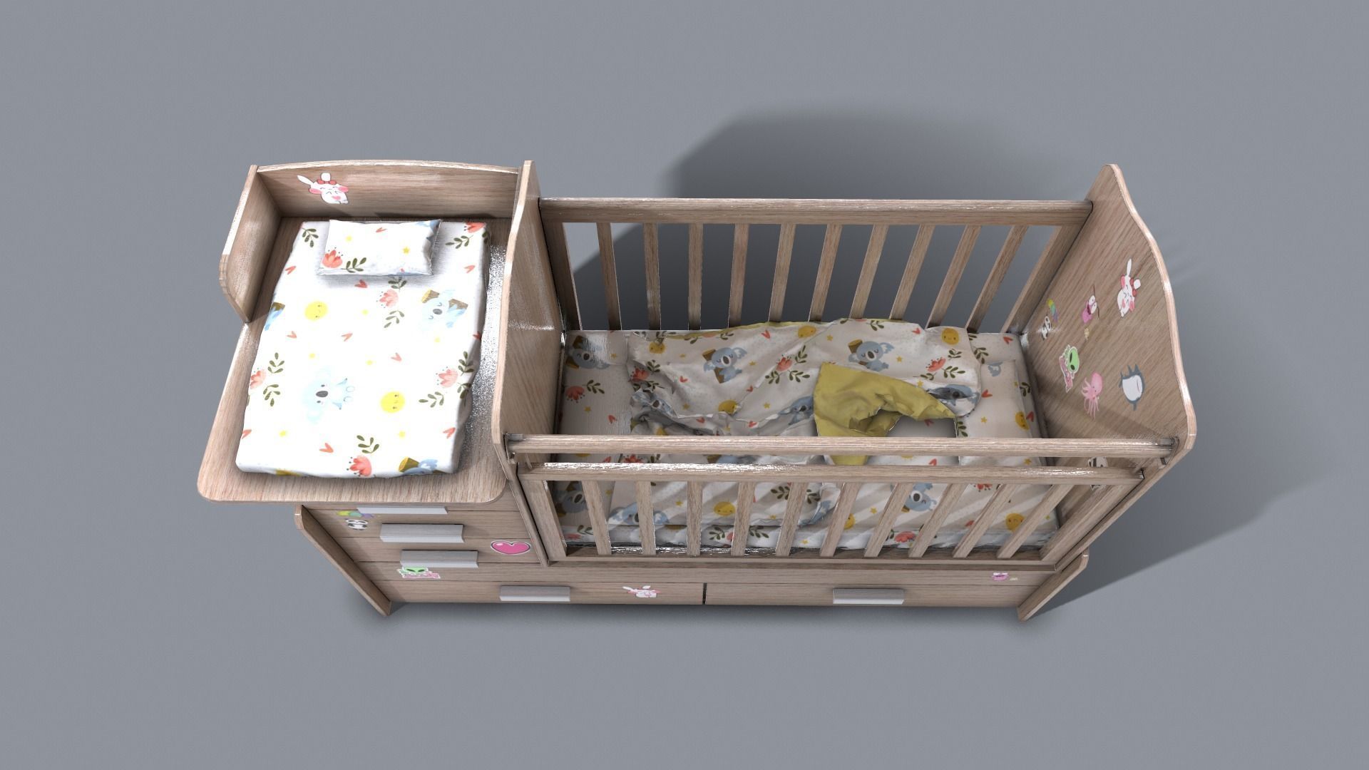 Baby Bed 3D model_20