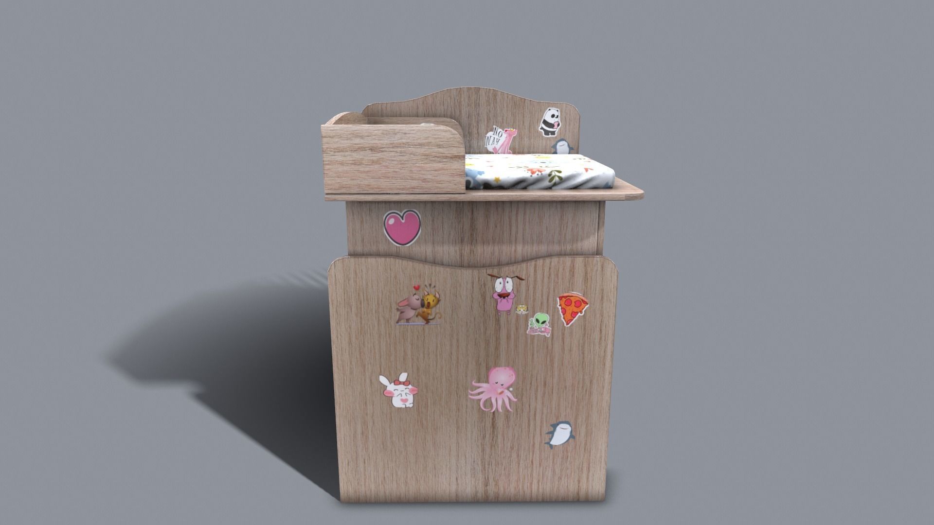 Baby Bed 3D model_15