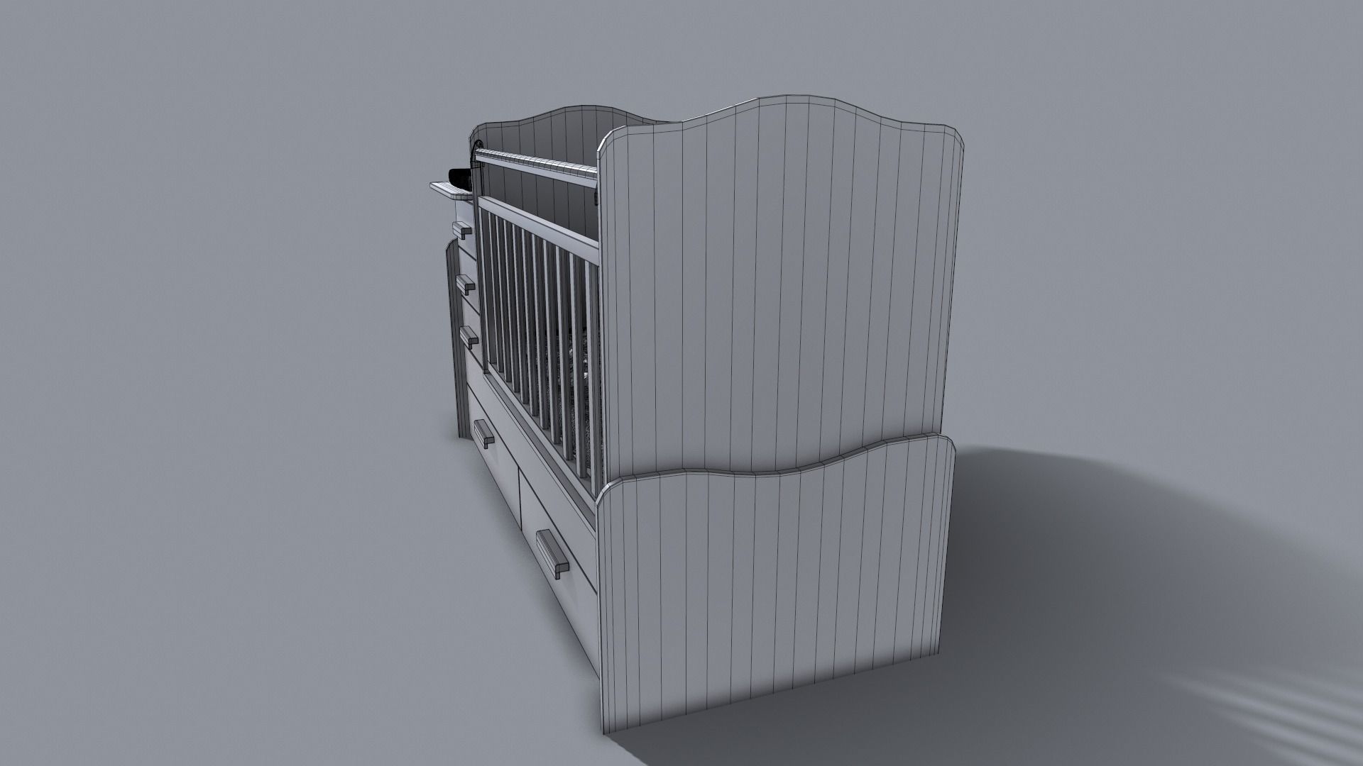 Baby Bed 3D model_26