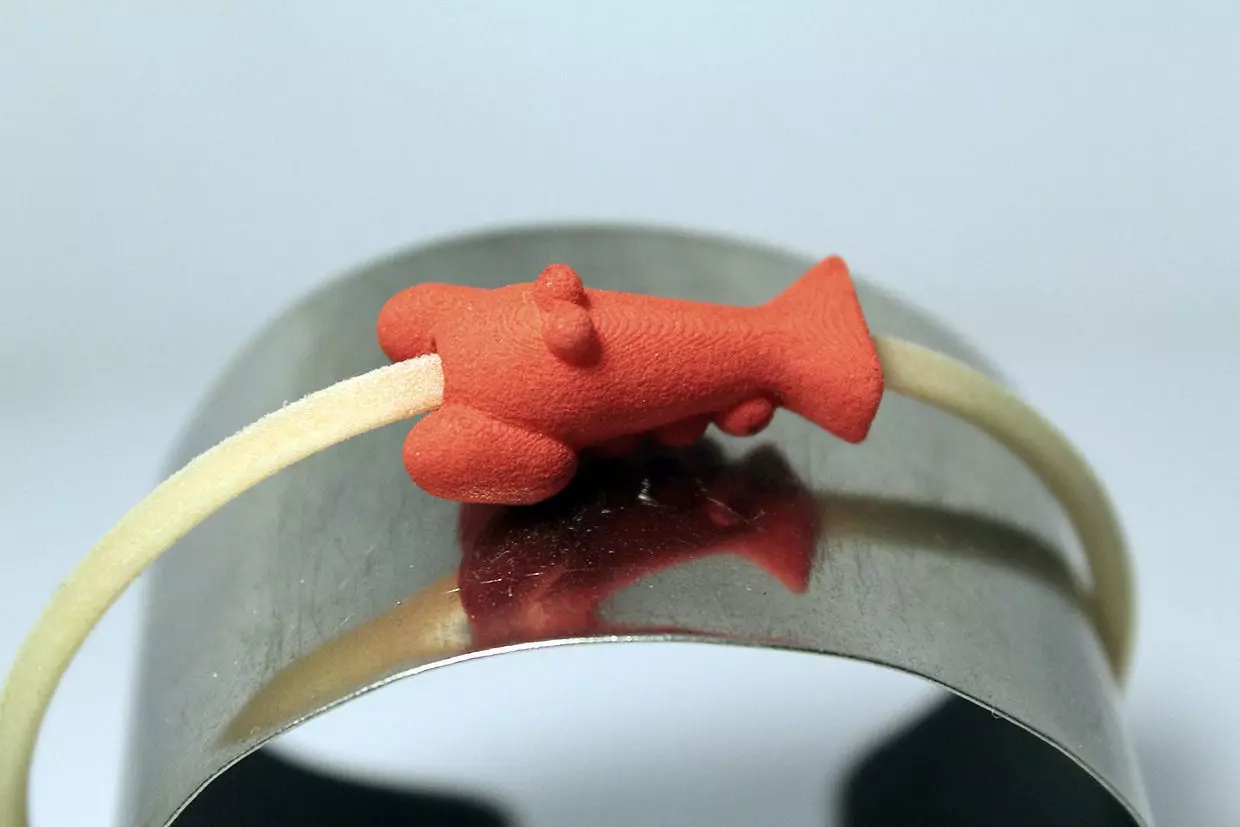 Shrimpy bracelet with orange lobster 3D print model_0