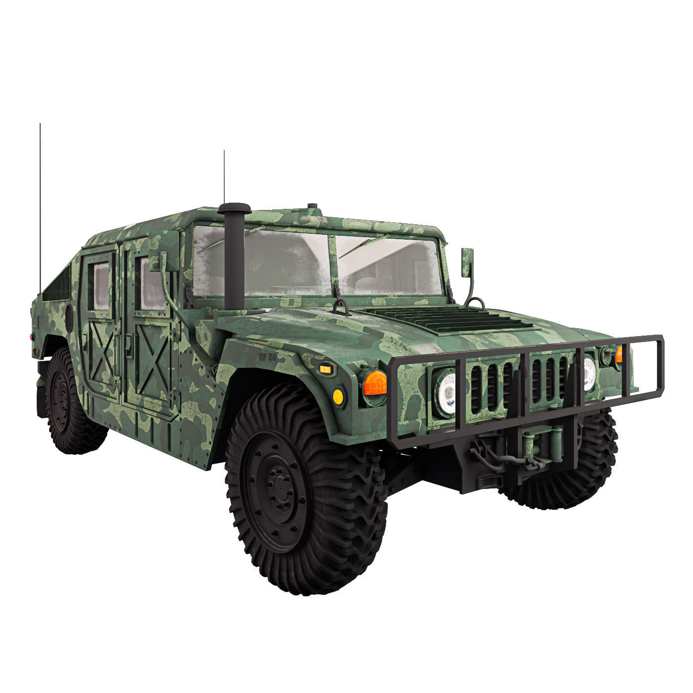 Humvee Military M1151 3D model_18
