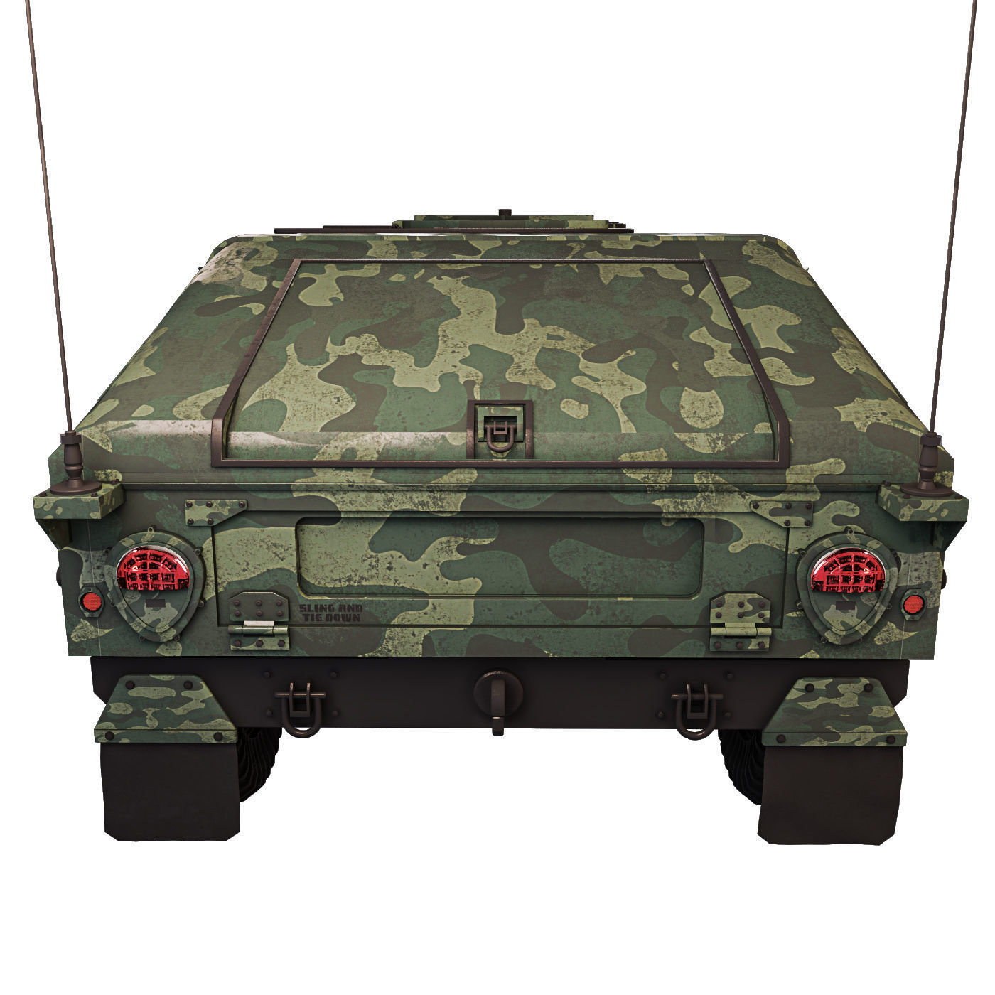 Humvee Military M1151 3D model_15