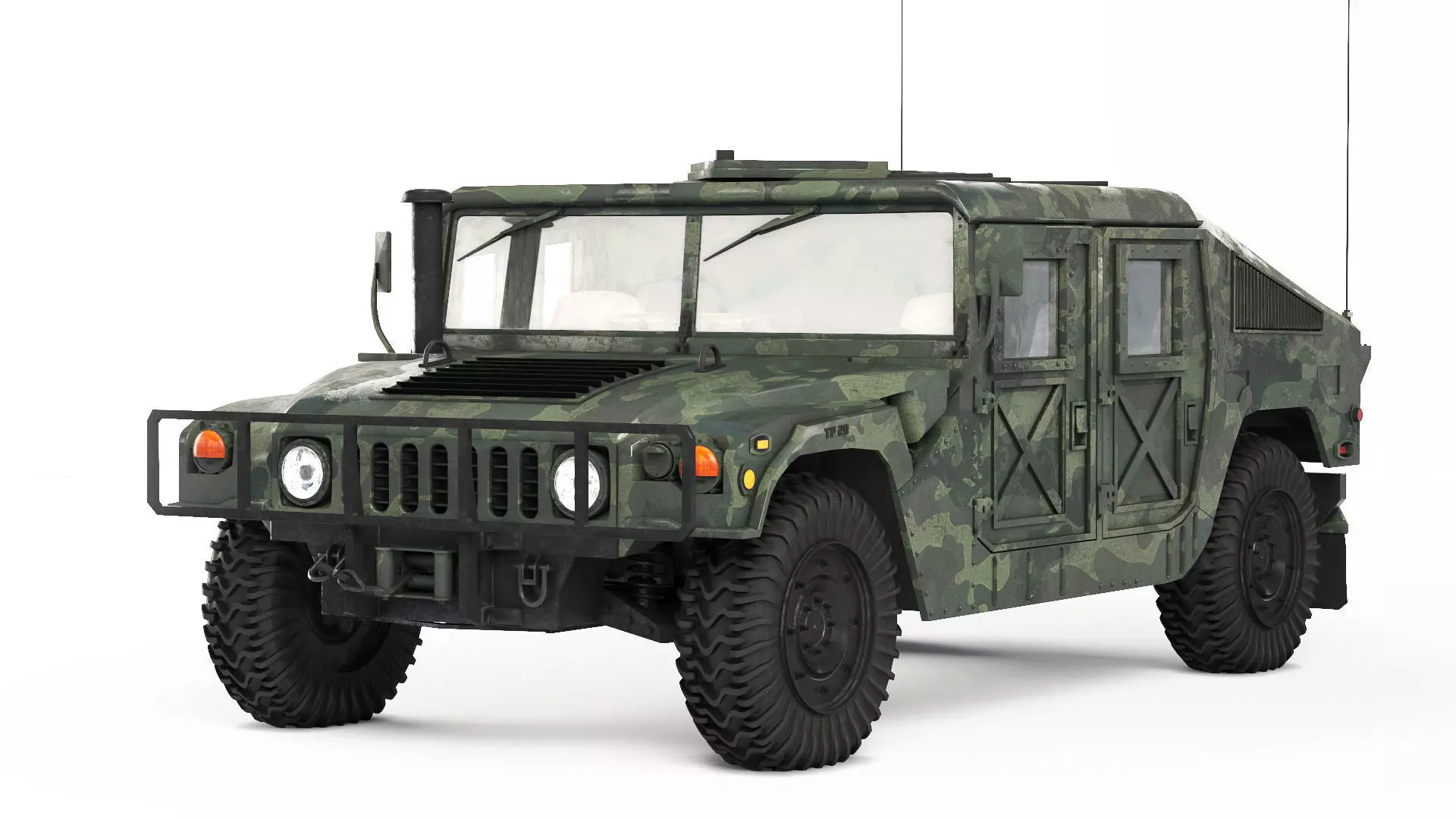 Humvee Military M1151 3D model_0