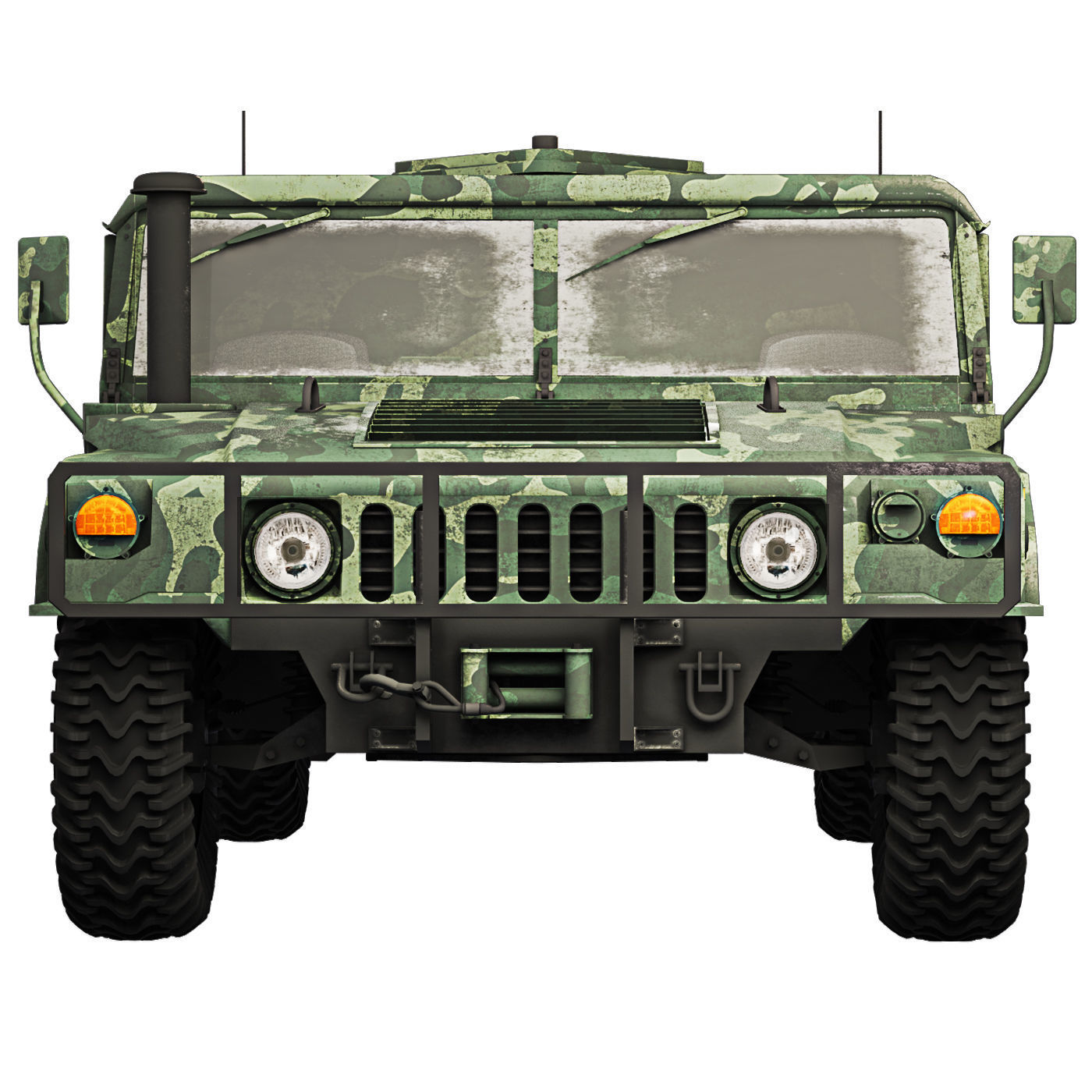 Humvee Military M1151 3D model_6