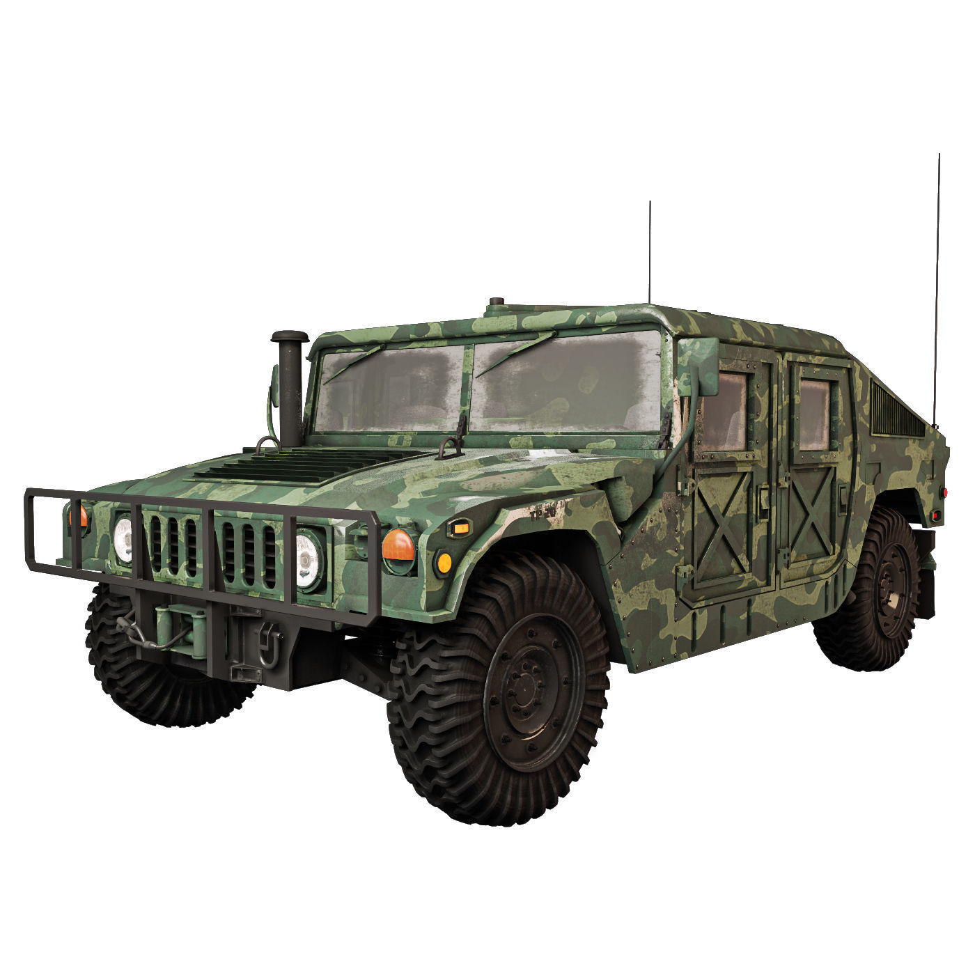 Humvee Military M1151 3D model_5