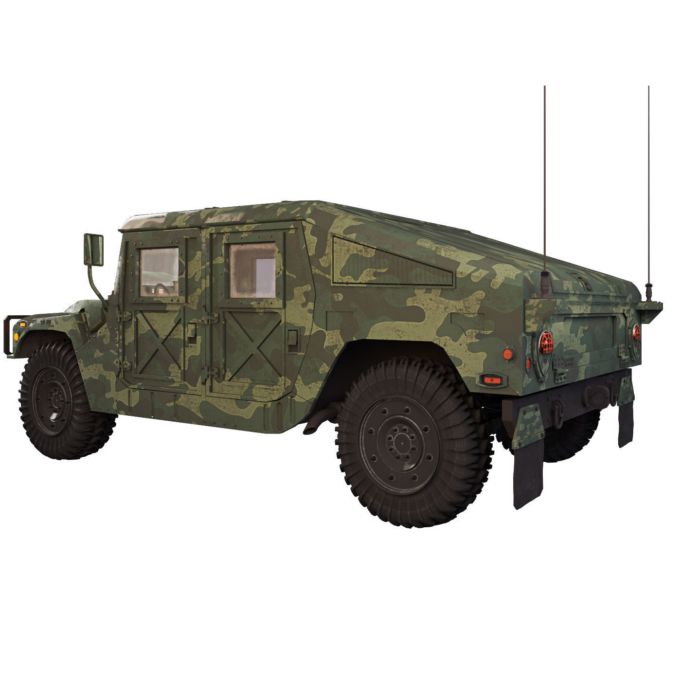 Humvee Military M1151 3D model_13