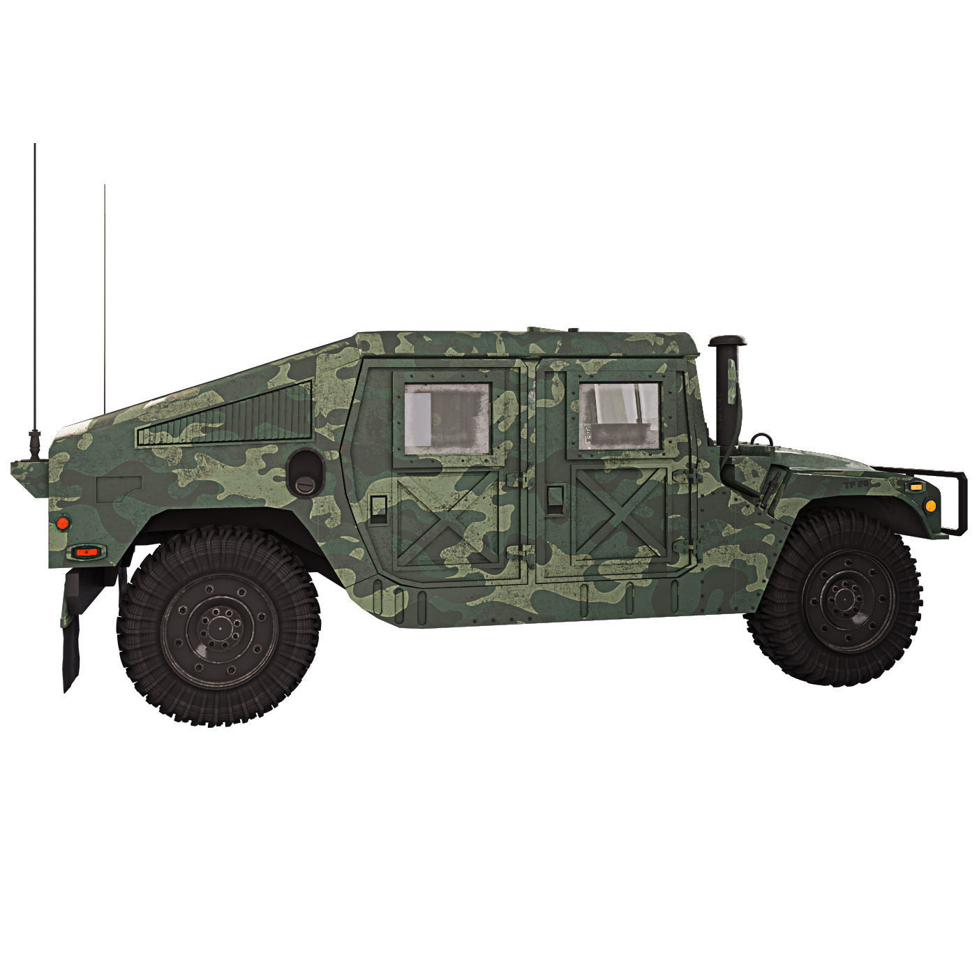 Humvee Military M1151 3D model_16