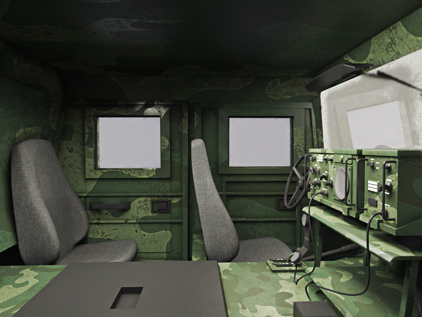 Humvee Military M1151 3D model_8