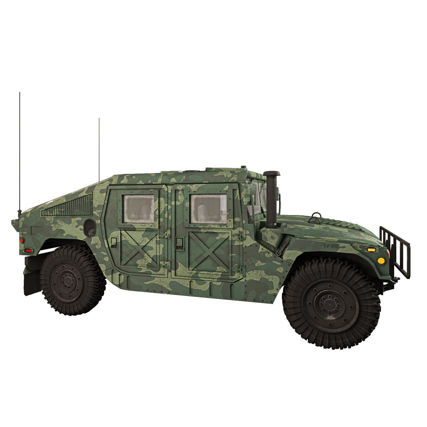 Humvee Military M1151 3D model_17