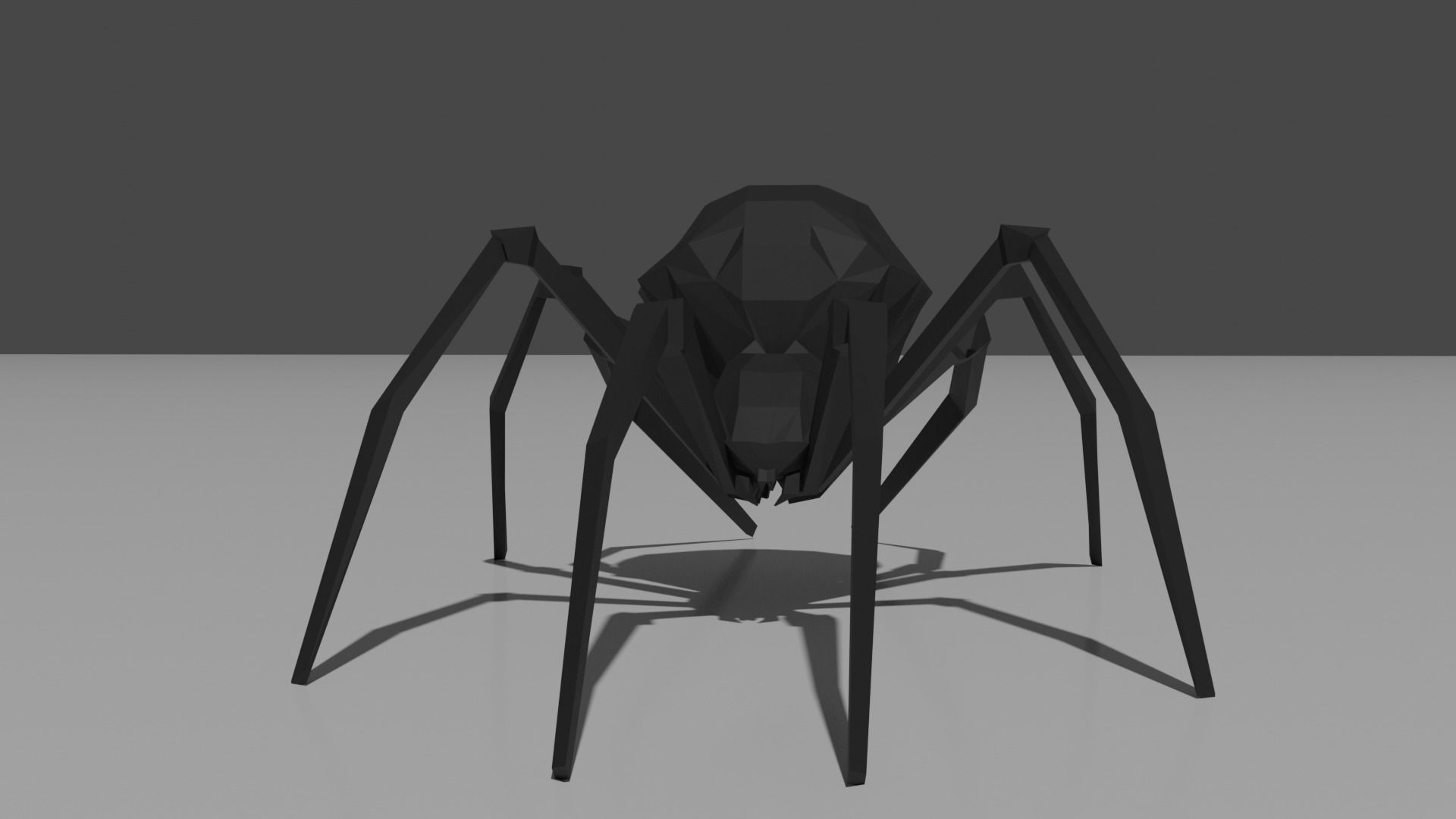 Low Poly Spider 3D Printable 3D print model_4