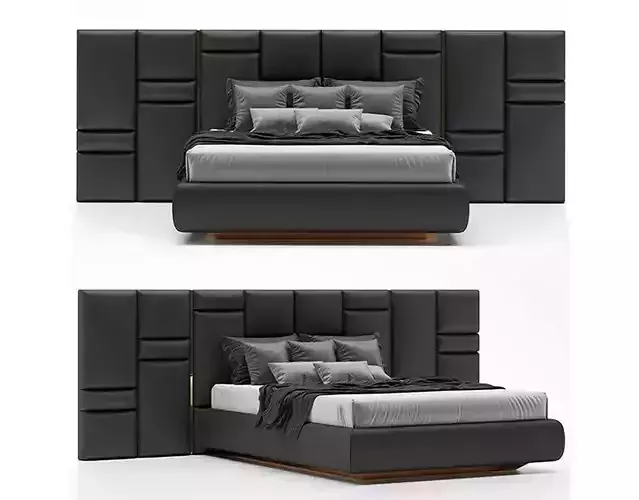 Luxury Style Luxxu Chateau Bed Design 3D Model