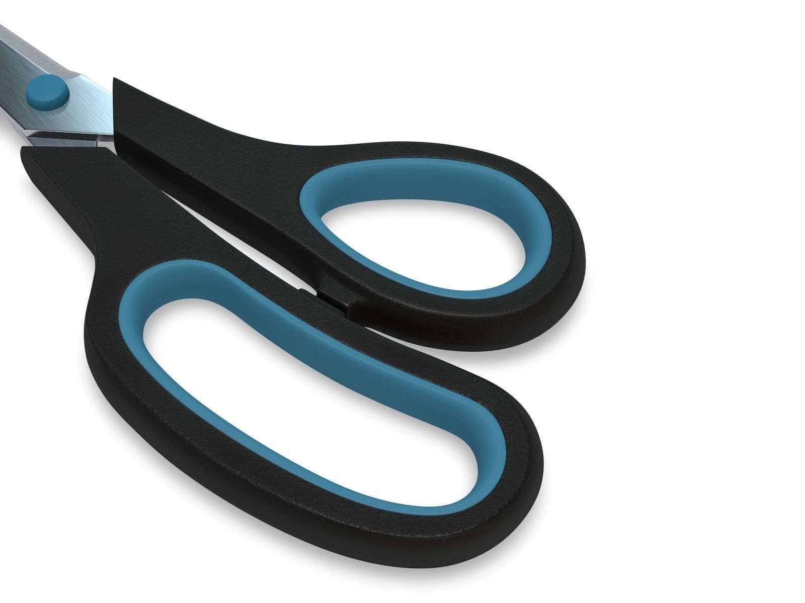 Scissors pair of 3D model_3