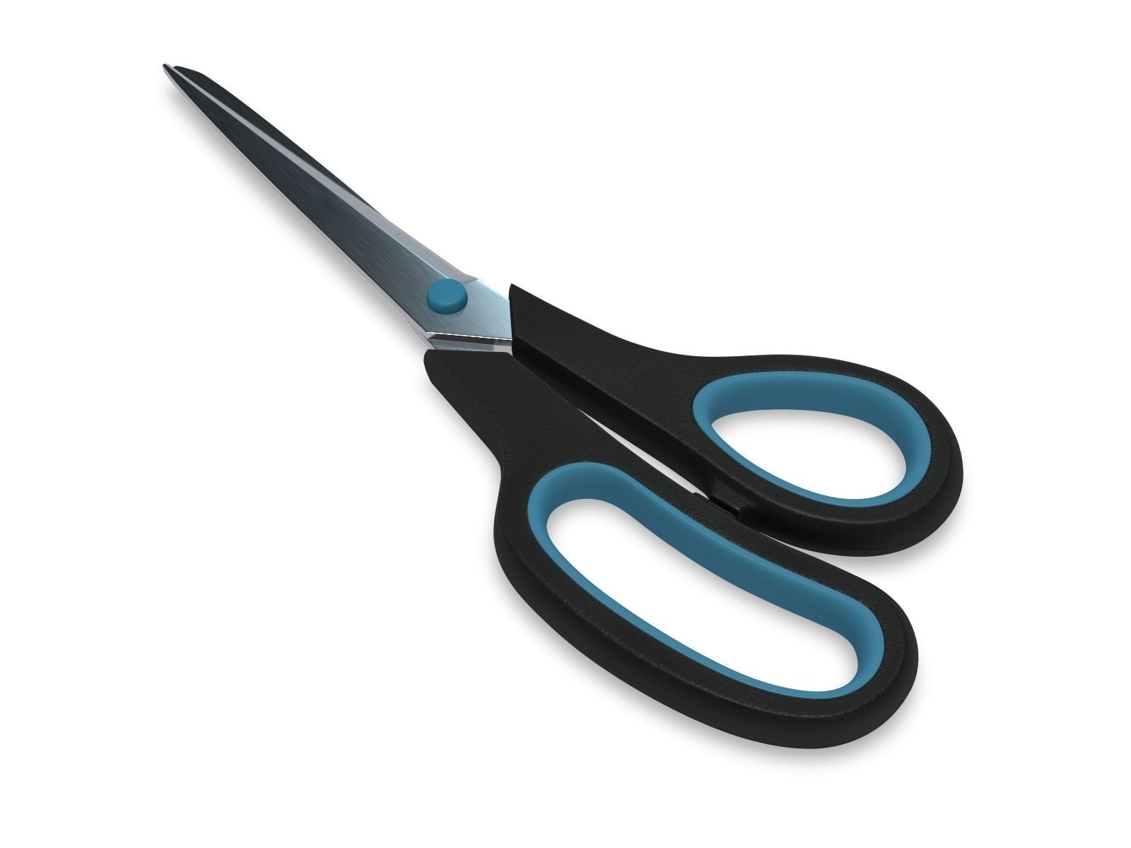 Scissors pair of 3D model_2