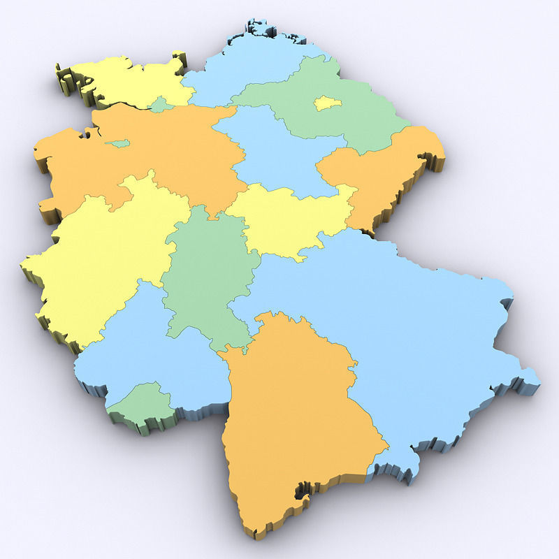 Map of Germany 3D model_2