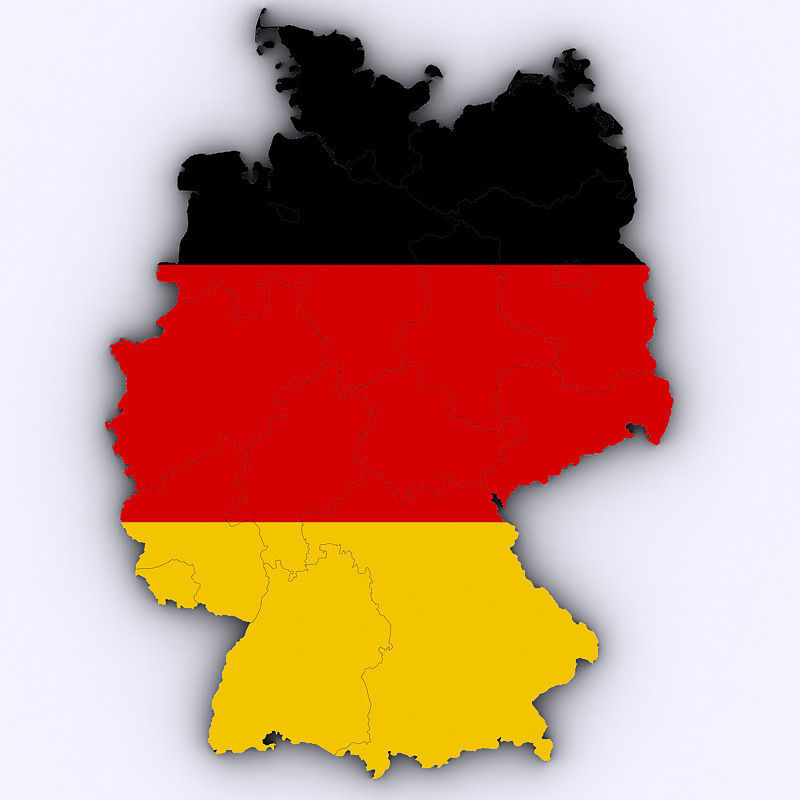 Map of Germany 3D model_1