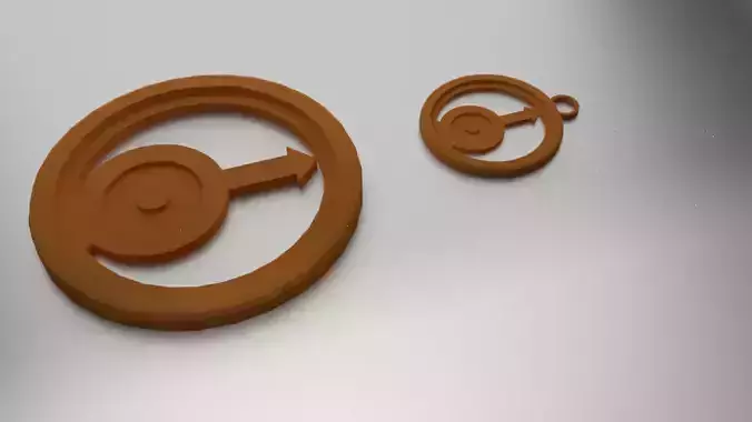 Glass Coaster Uranus and Pendant