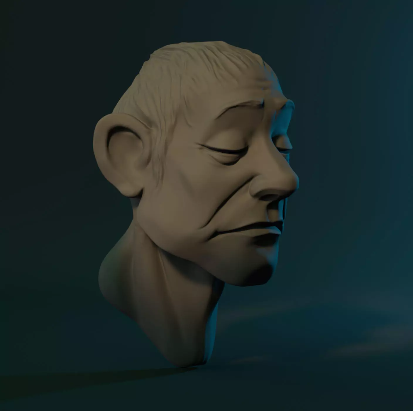 Danny - Head study Free 3D model_0
