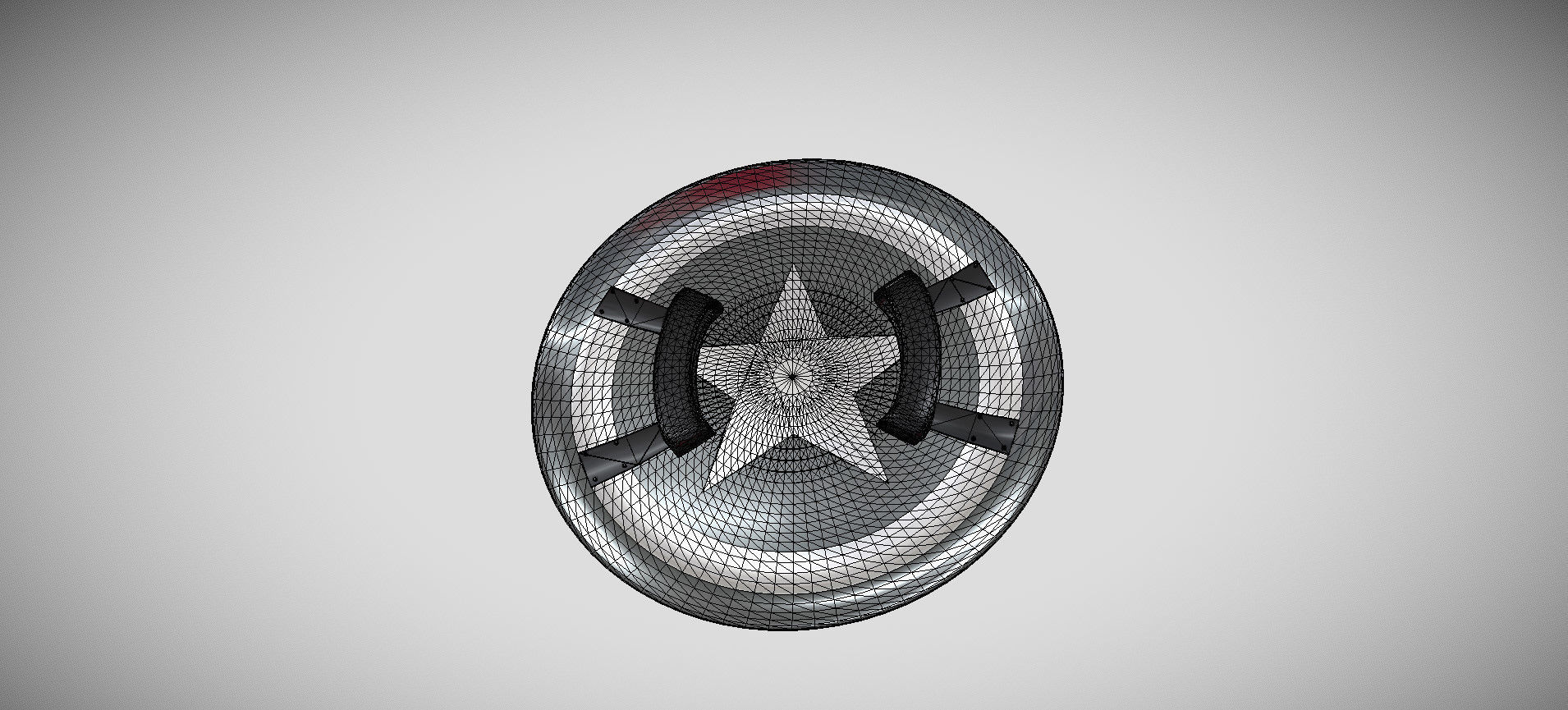 Captain America Shield 3D model_66