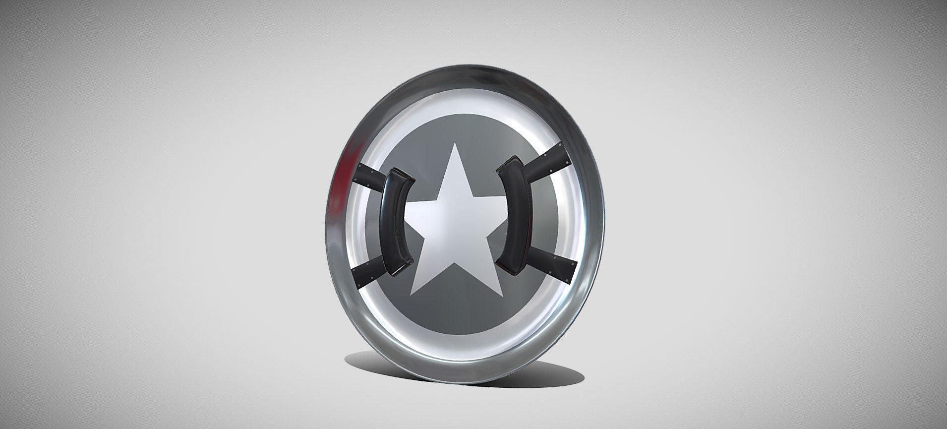 Captain America Shield 3D model_29