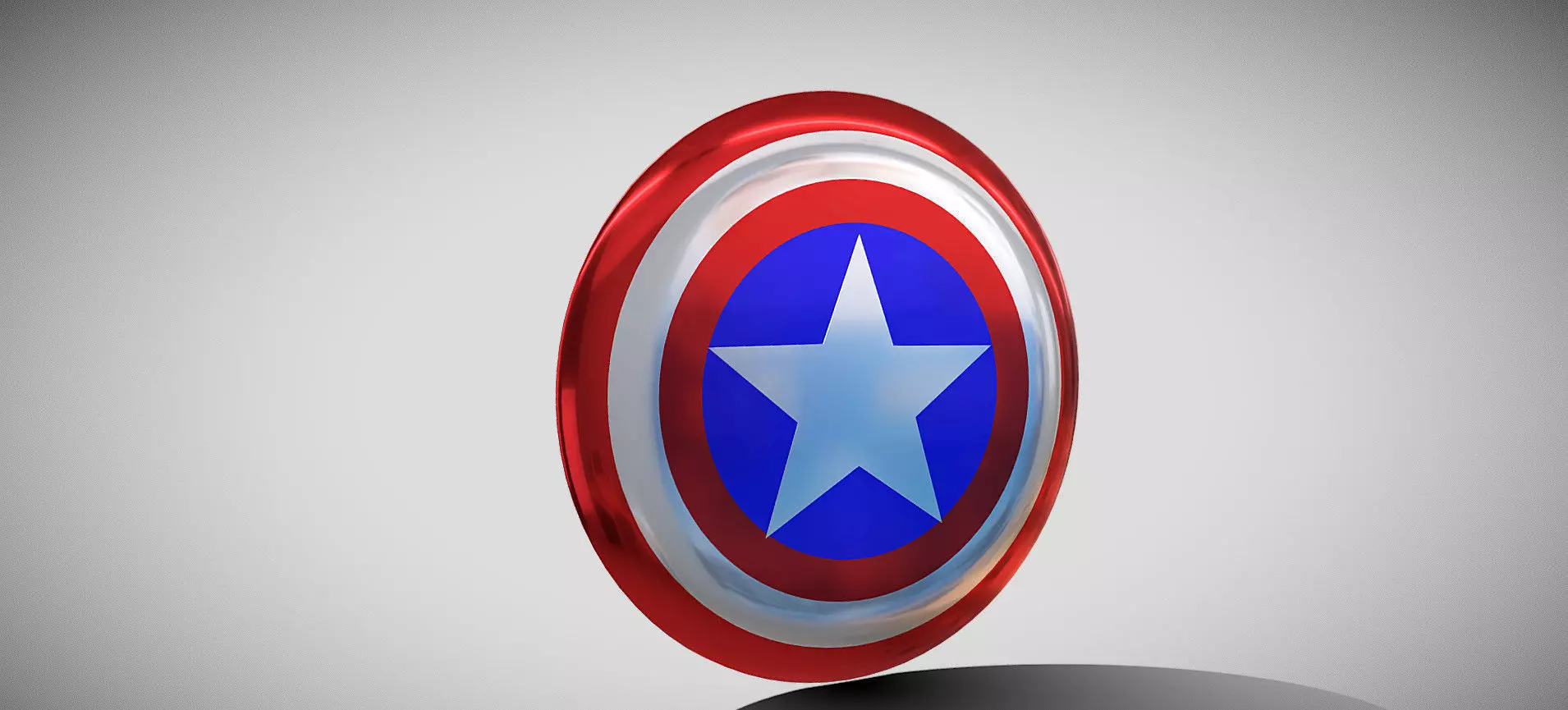 Captain America Shield 3D model_0