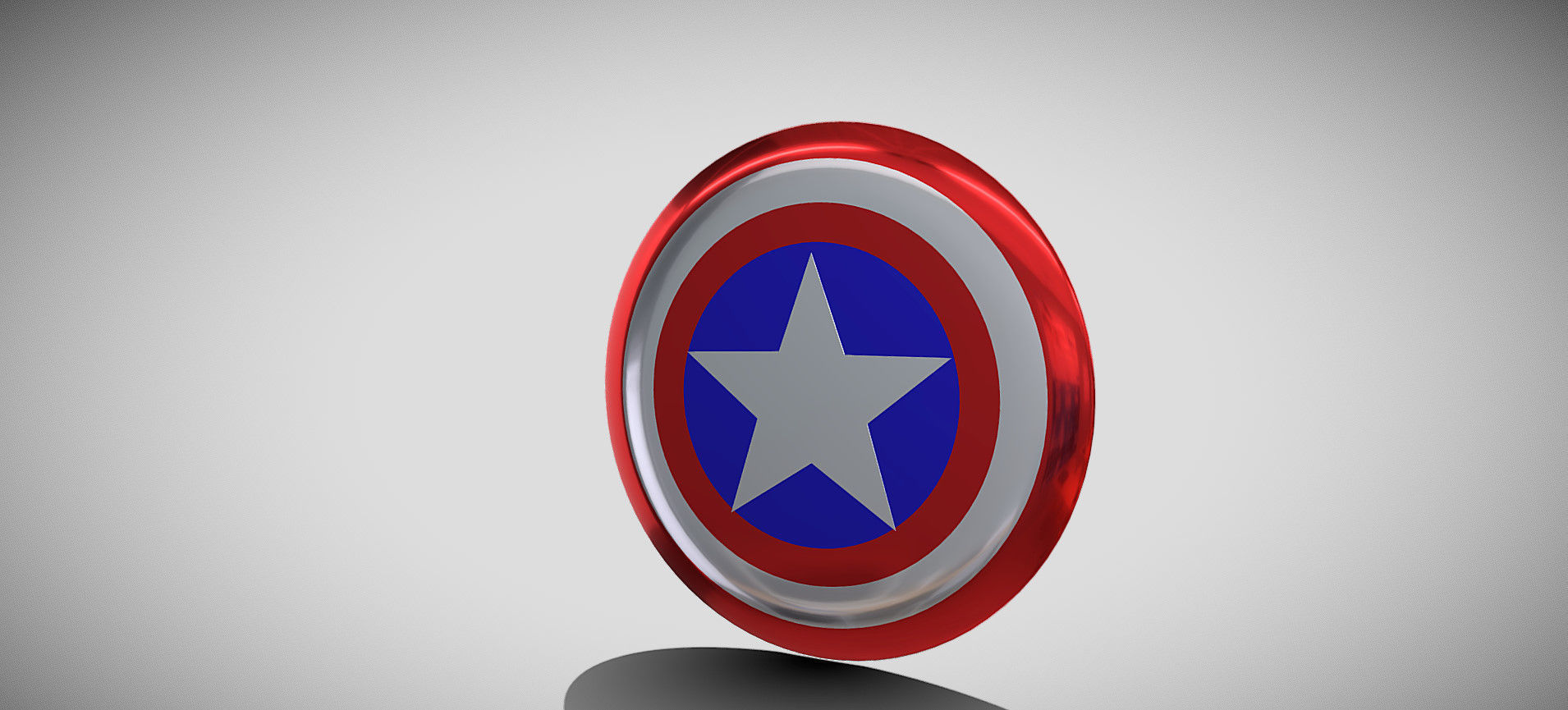 Captain America Shield 3D model_3