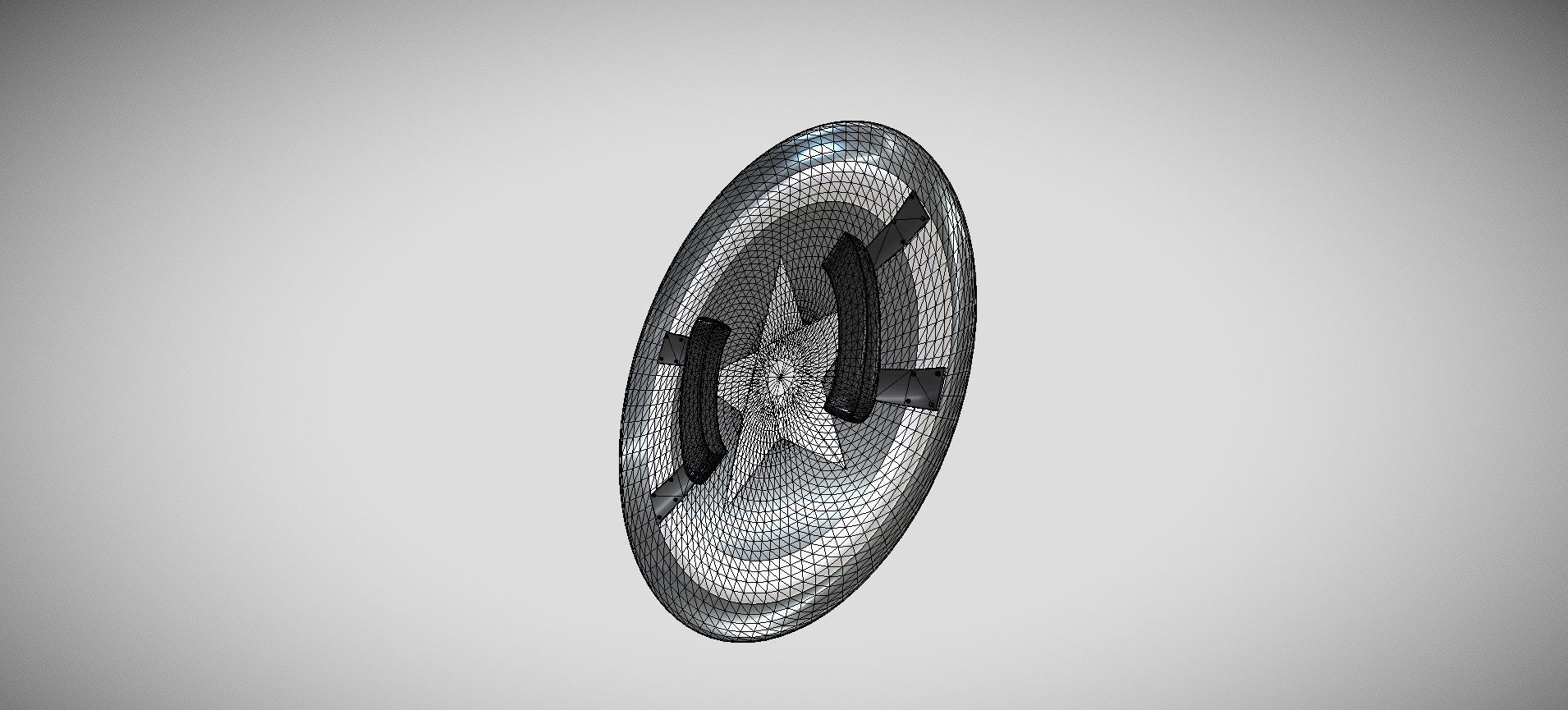 Captain America Shield 3D model_67