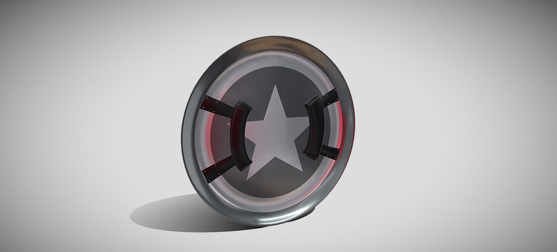 Captain America Shield 3D model_9
