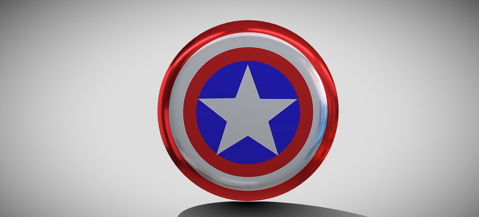 Captain America Shield 3D model_49