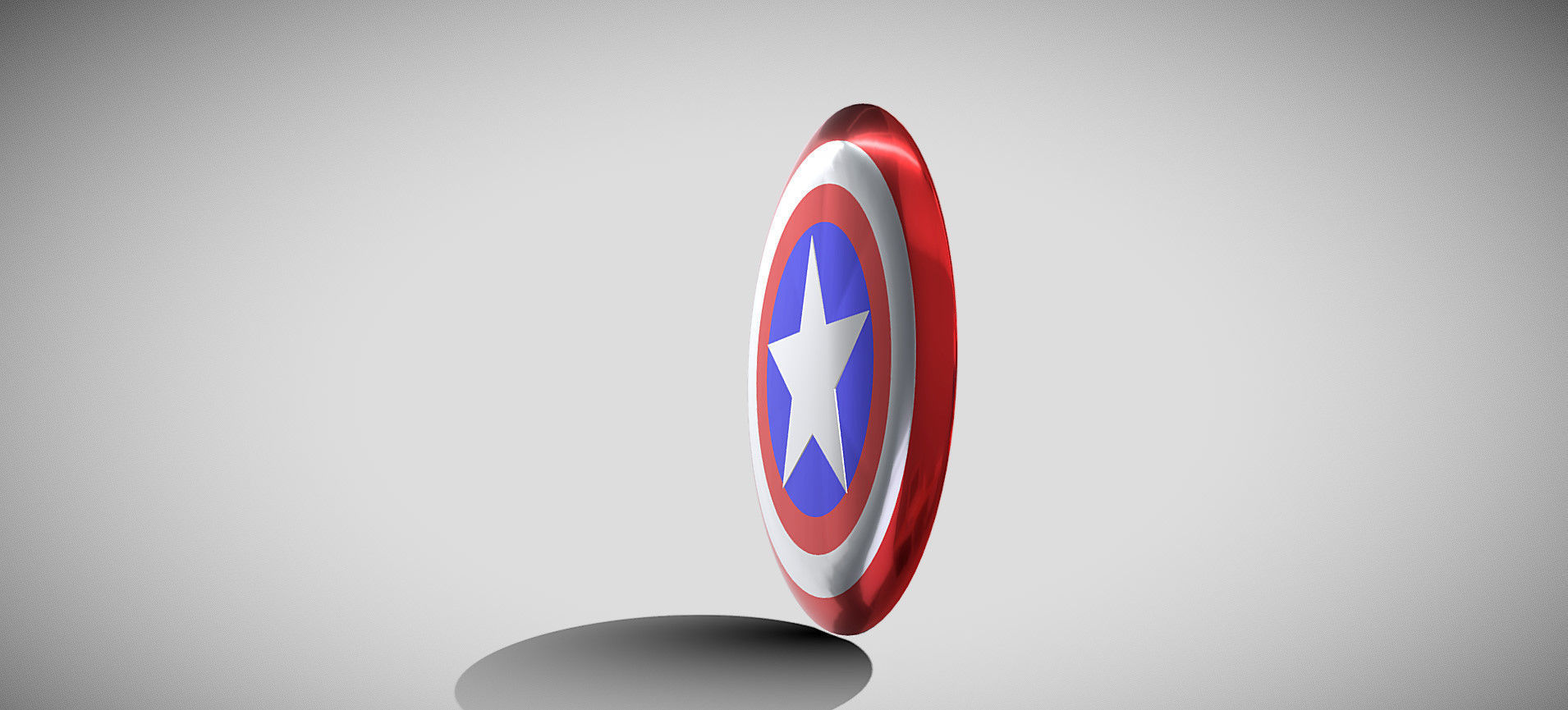 Captain America Shield 3D model_22