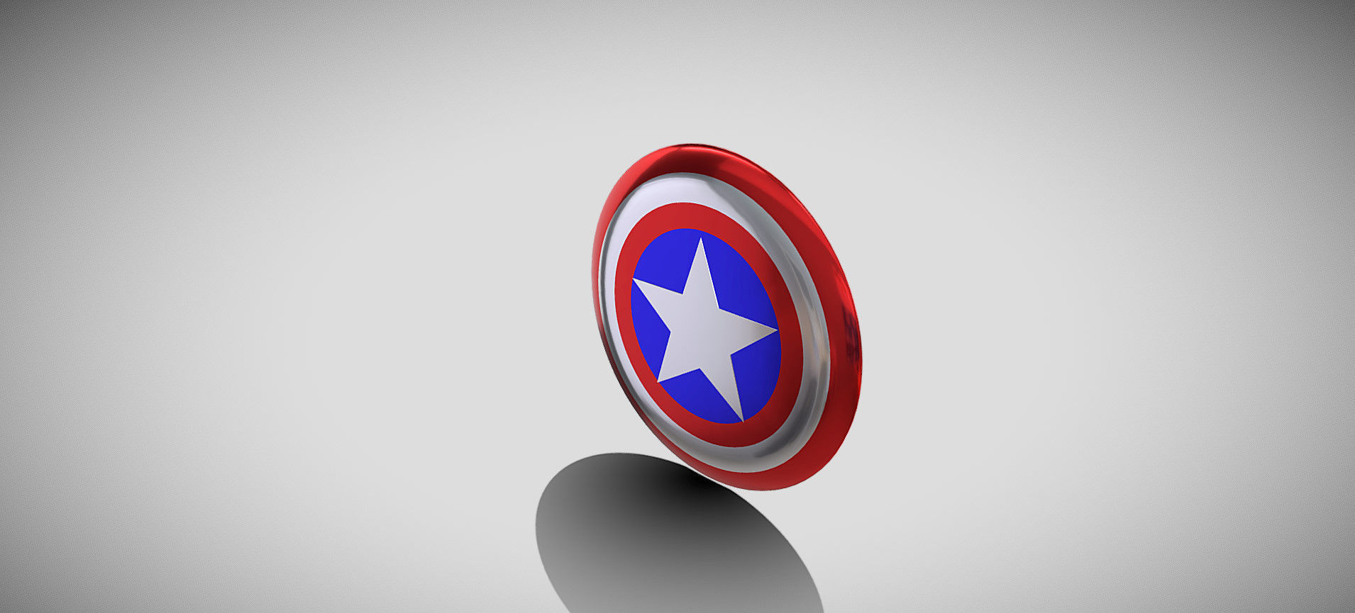 Captain America Shield 3D model_37
