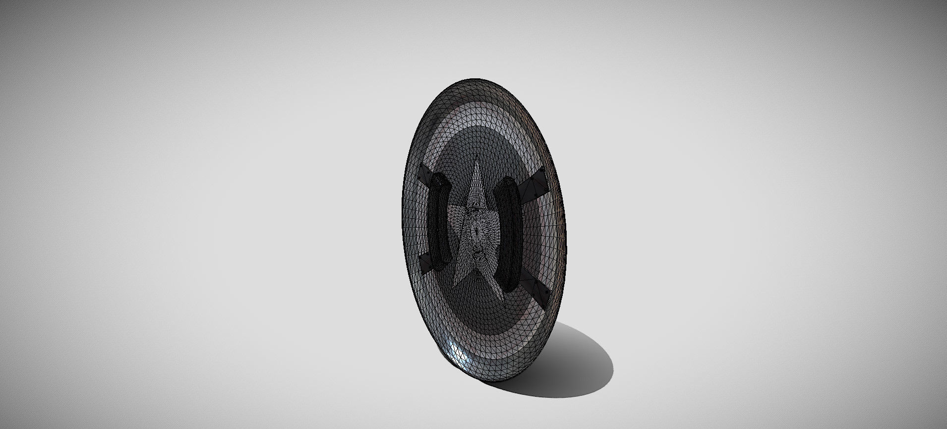 Captain America Shield 3D model_62