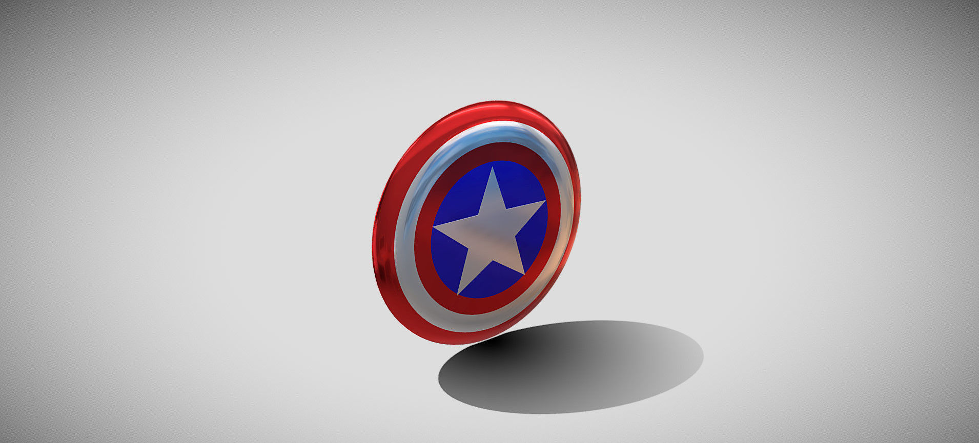 Captain America Shield 3D model_46