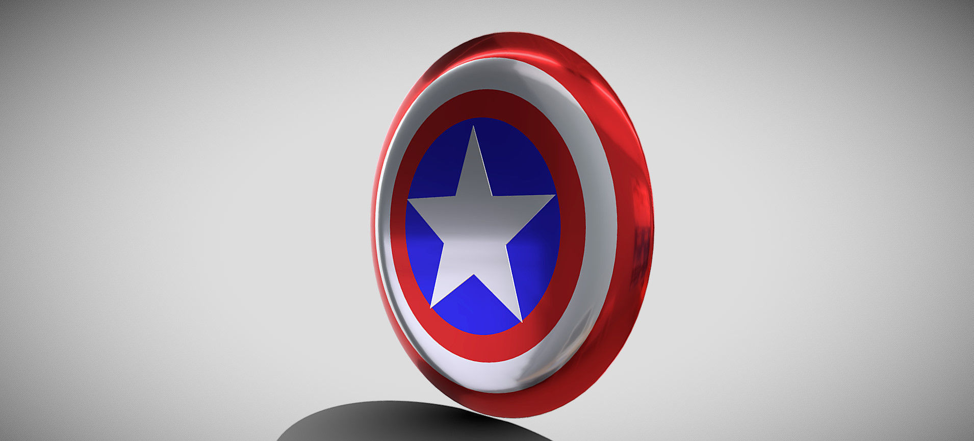 Captain America Shield 3D model_50